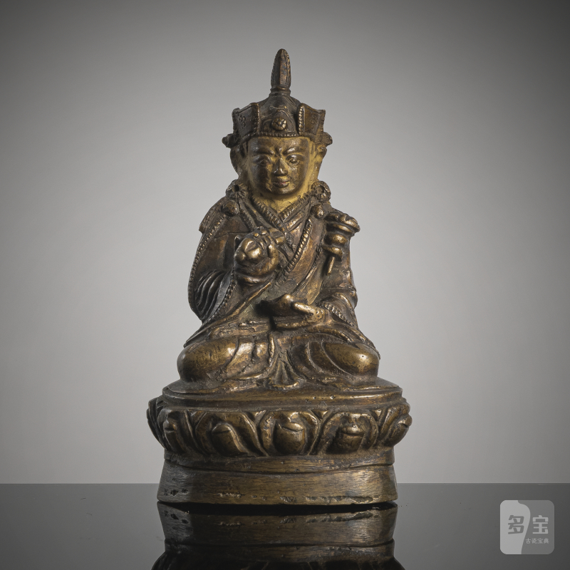 A BRONZE FIGURE OF PADMASAMBHAVA
